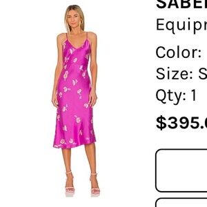 Equipment sabelia midi dress size small